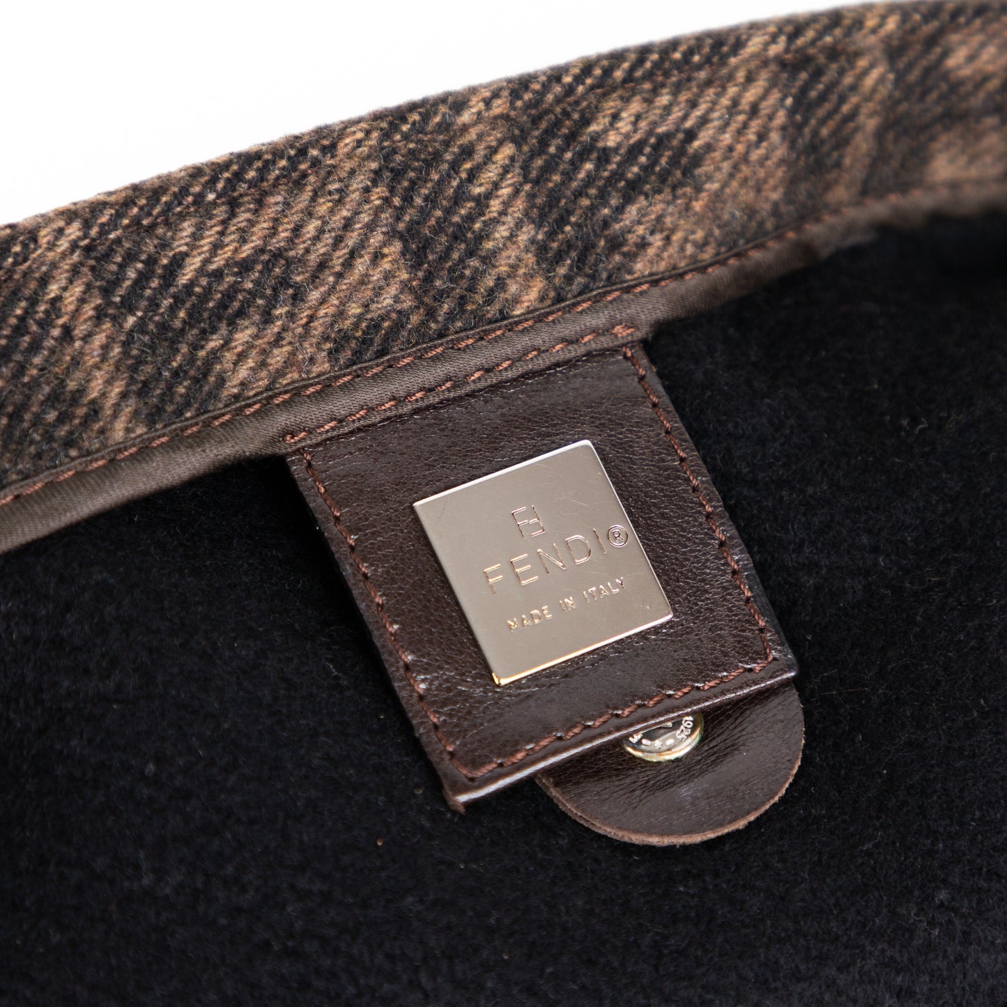 FENDI wool classic zucca baguette