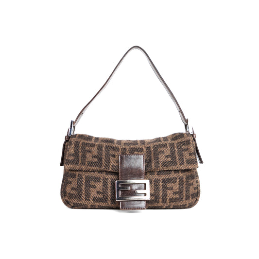 FENDI wool classic zucca baguette