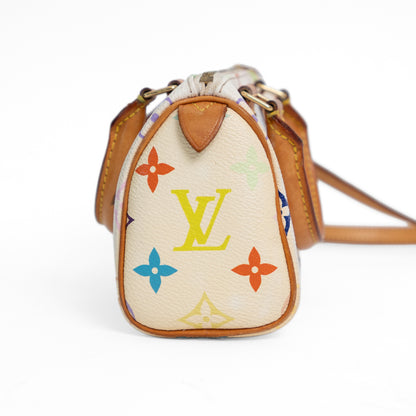 LOUIS VUITTON murakami mini speedy w/ strap
