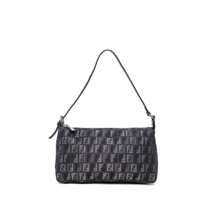 FENDI black zucchino pochette