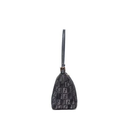 FENDI black zucchino pochette