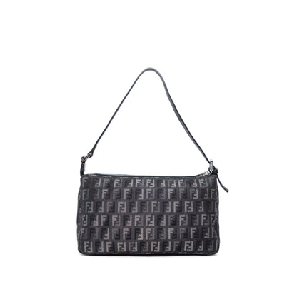 FENDI black zucchino pochette