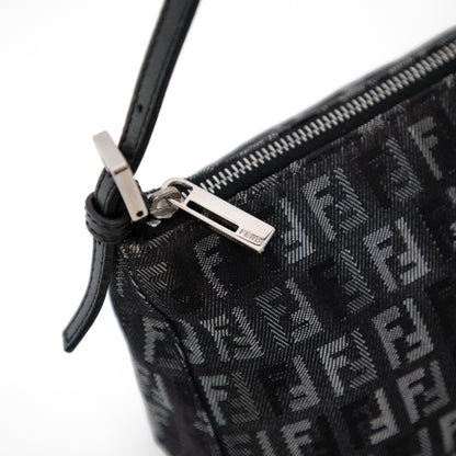FENDI black zucchino pochette