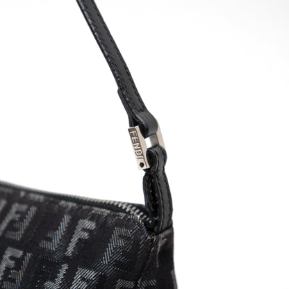 FENDI black zucchino pochette