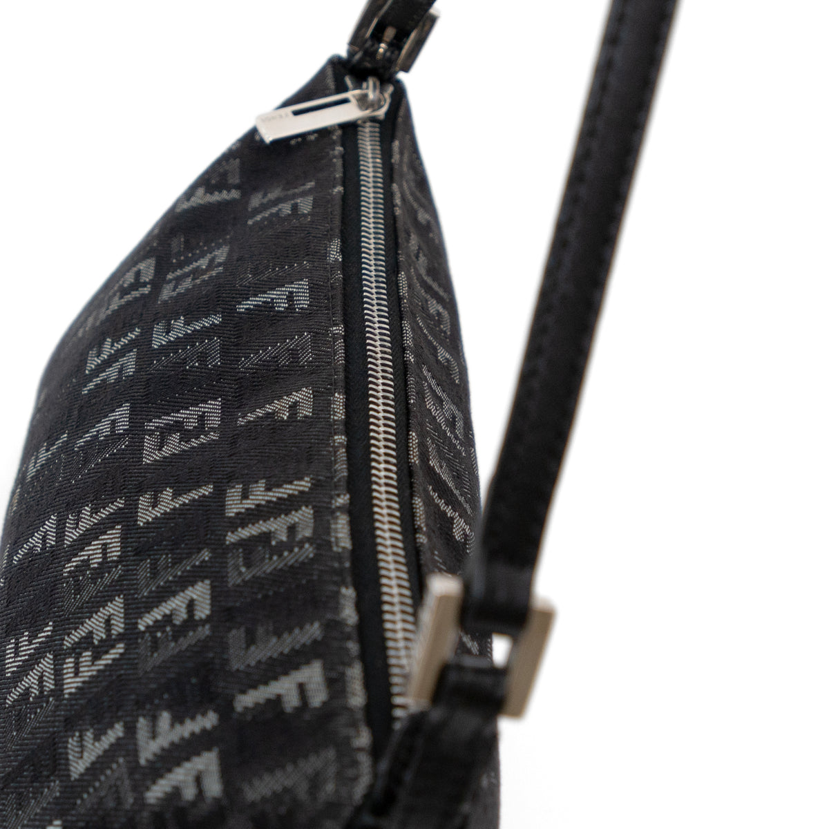 FENDI black zucchino pochette