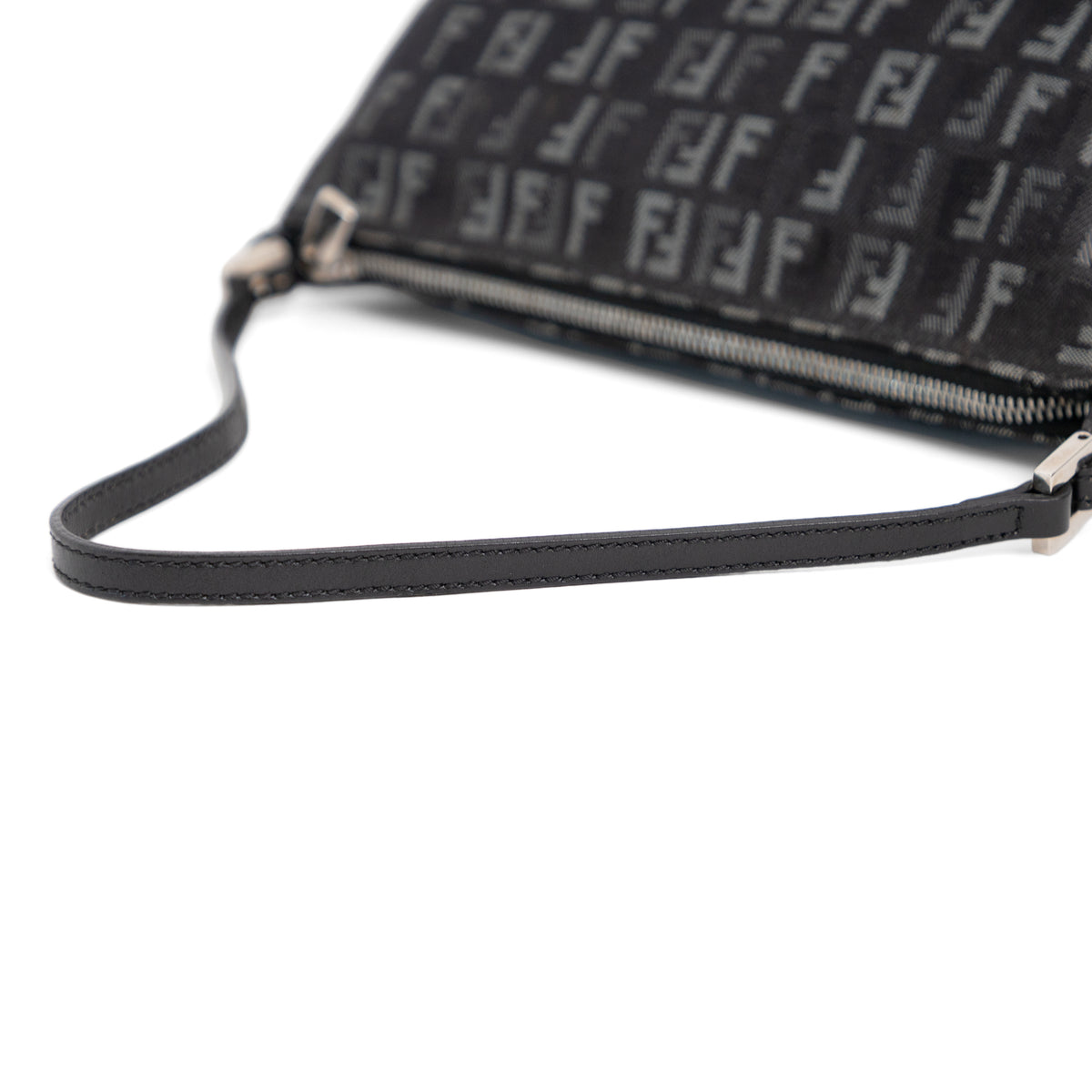 FENDI black zucchino pochette