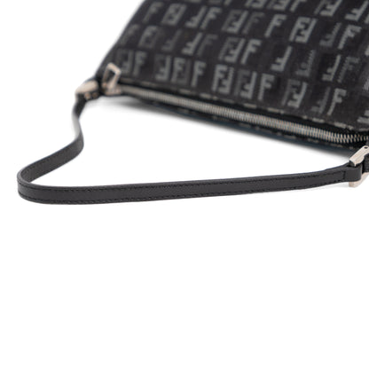 FENDI black zucchino pochette