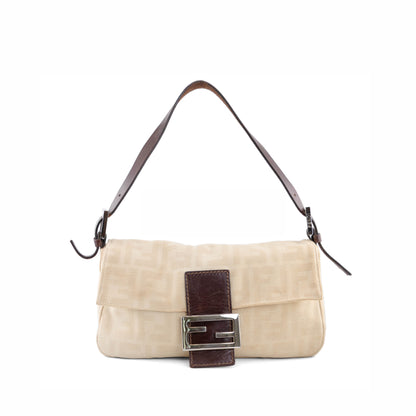 FENDI beige zucca baguette
