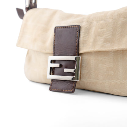 FENDI beige zucca baguette