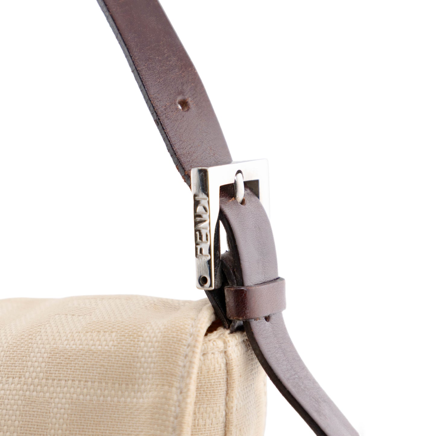 FENDI beige zucca baguette
