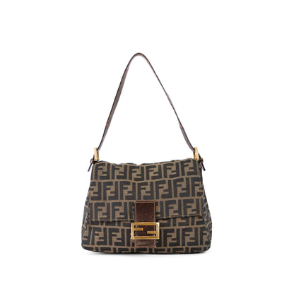FENDI zucca mamma baguette w/ gold hardware