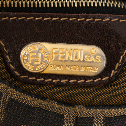 FENDI zucca mamma baguette w/ gold hardware