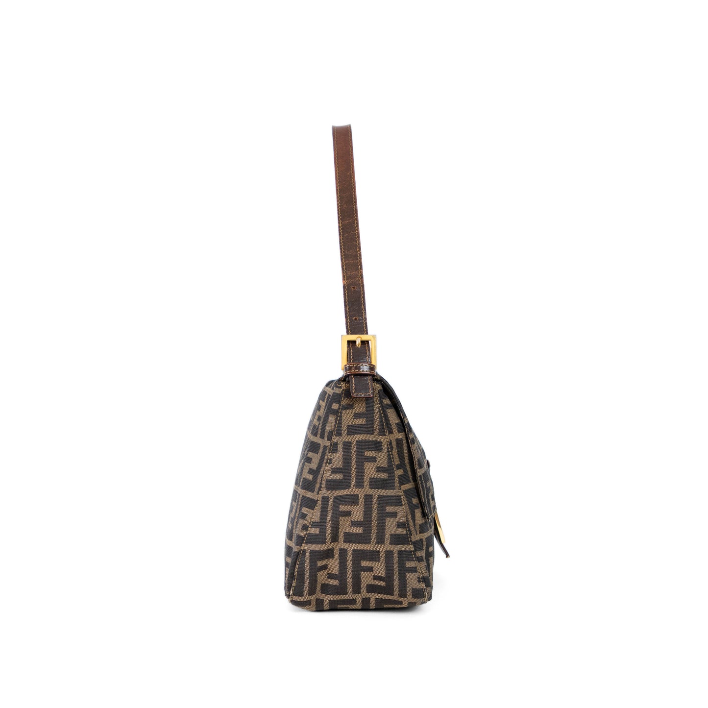 FENDI zucca mamma baguette w/ gold hardware