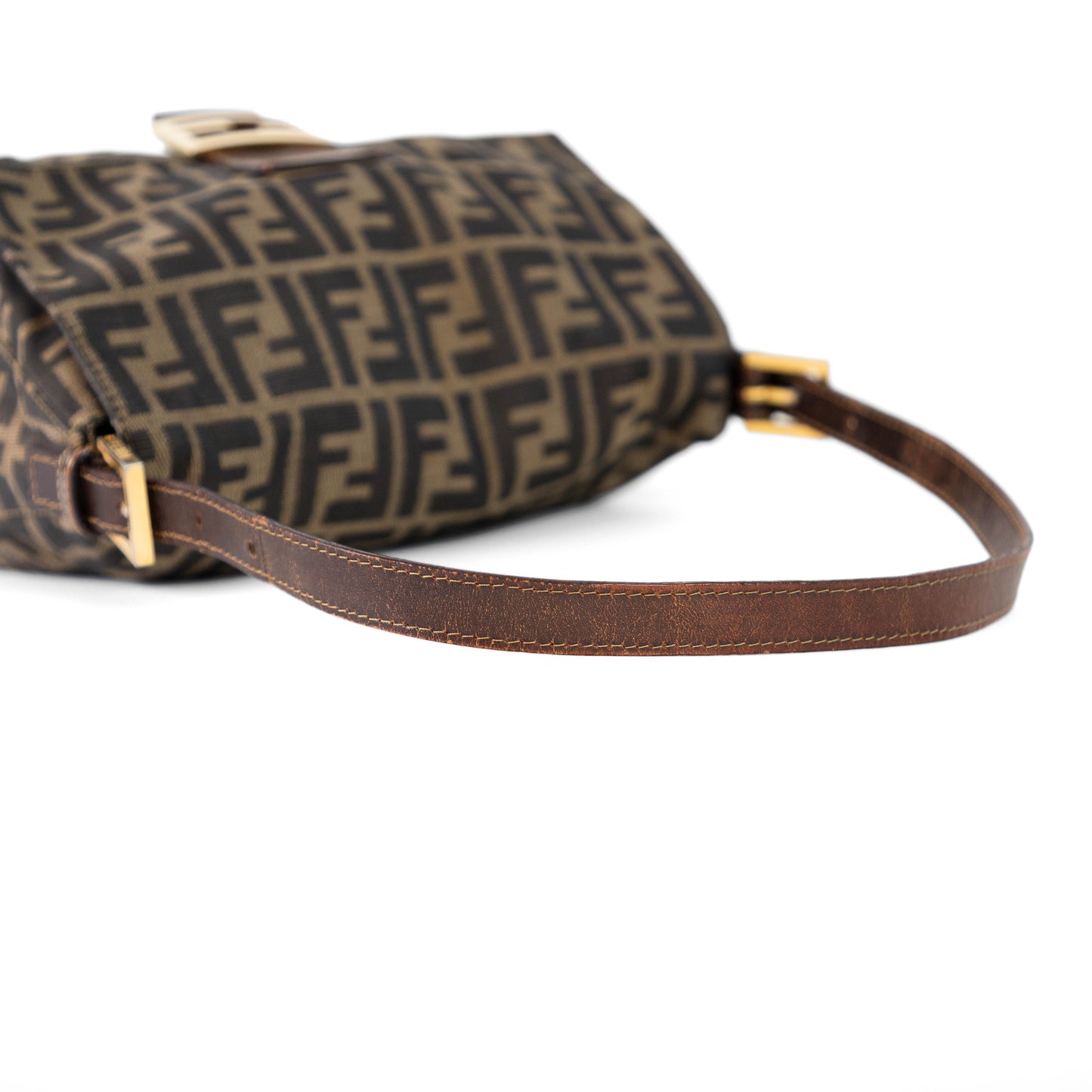 FENDI zucca mamma baguette w/ gold hardware