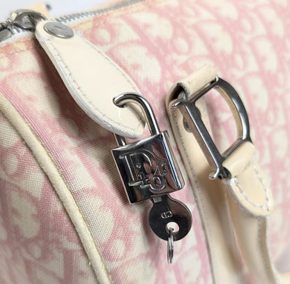 DIOR x John Galliano pink trotter Boston bag