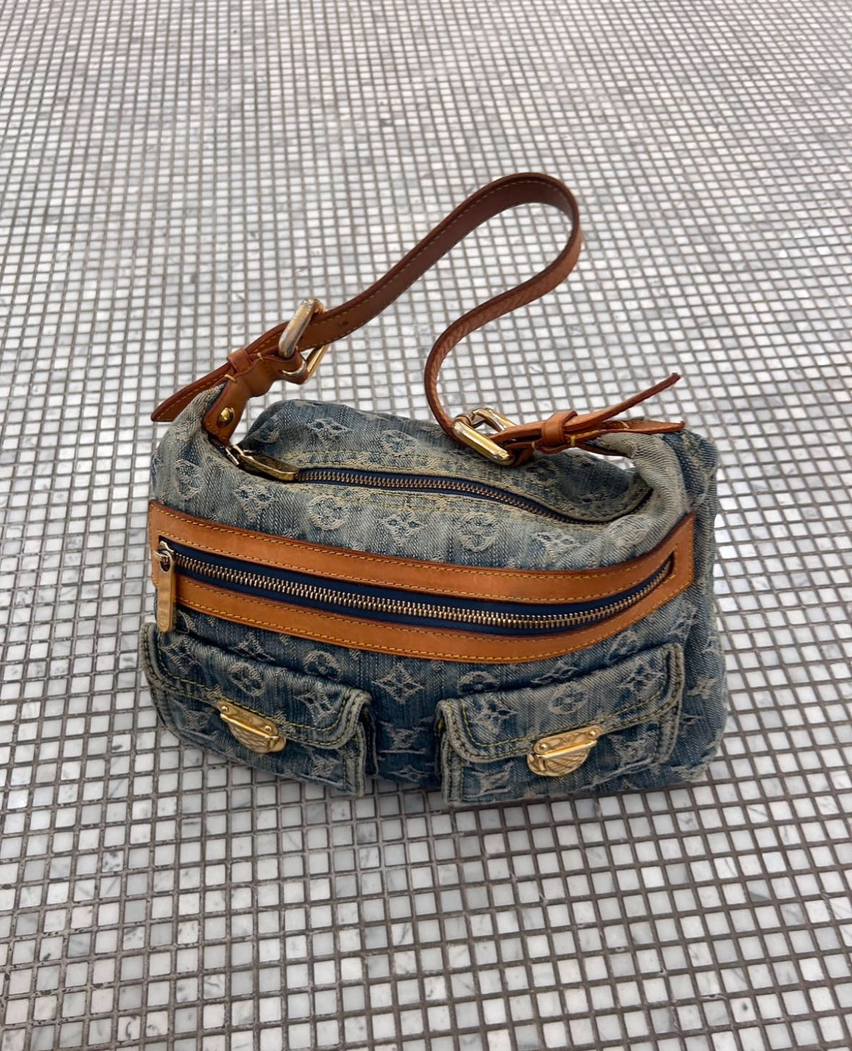 LOUIS VUITTON denim baggy pm