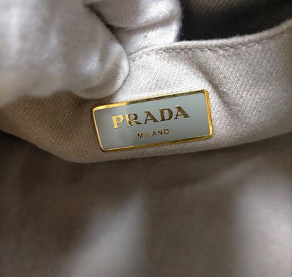 PRADA canvas canapa tote