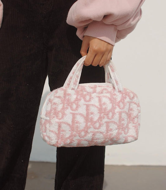 DIOR trotter terry cloth bag
