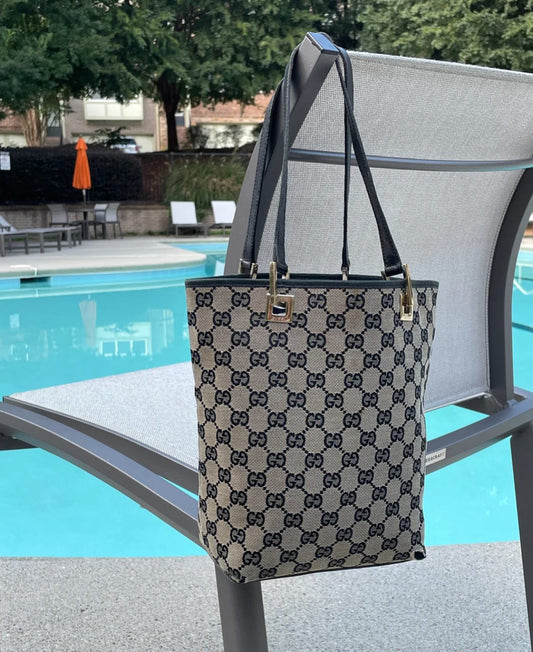 GUCCI black monogram tote