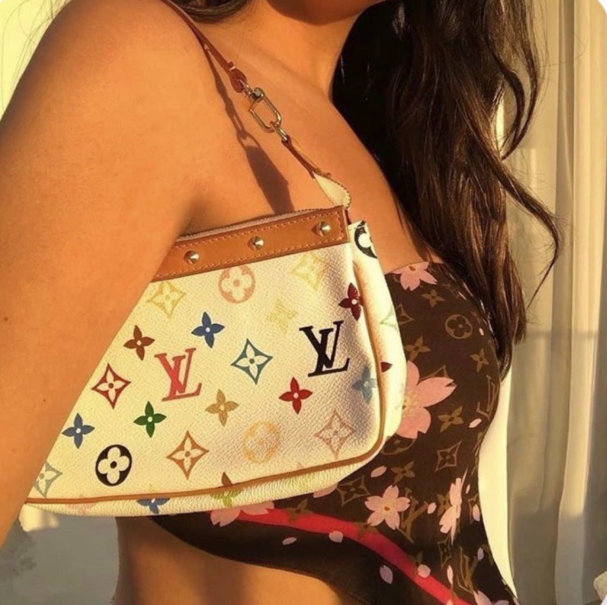 LOUIS VUITTON x Murakami multicolor pochette