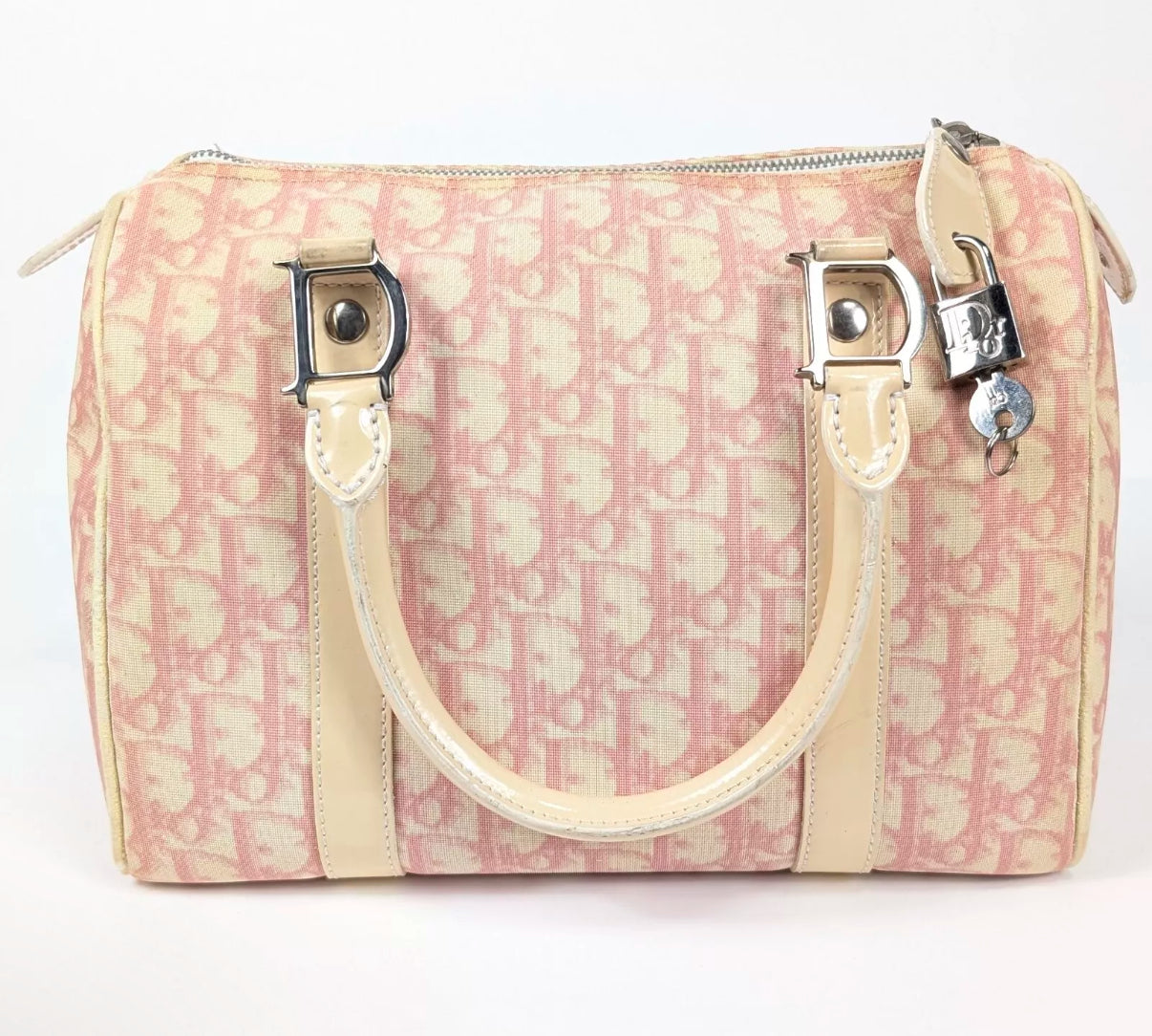 DIOR x John Galliano pink trotter Boston bag