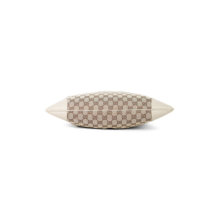 GUCCI beige monogram jackie shoulder bag