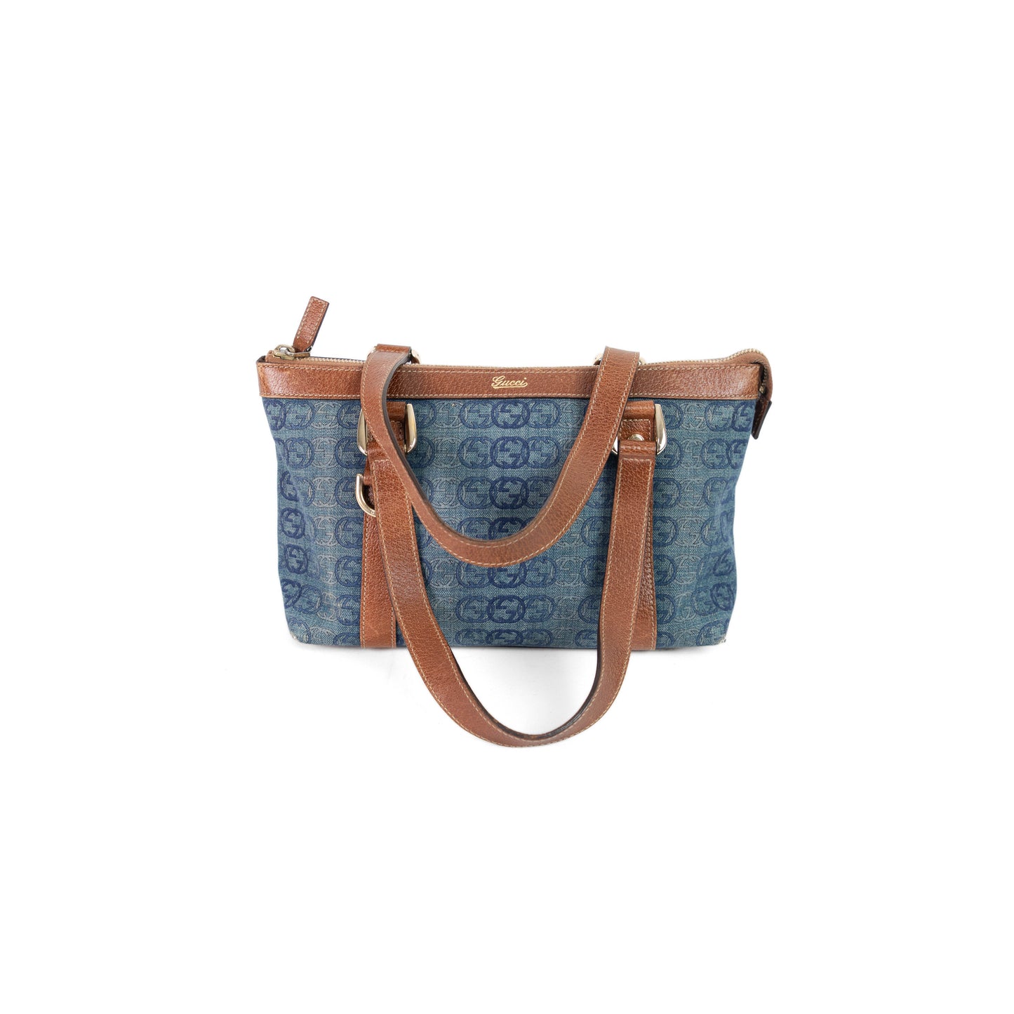 GUCCI denim abbey handbag