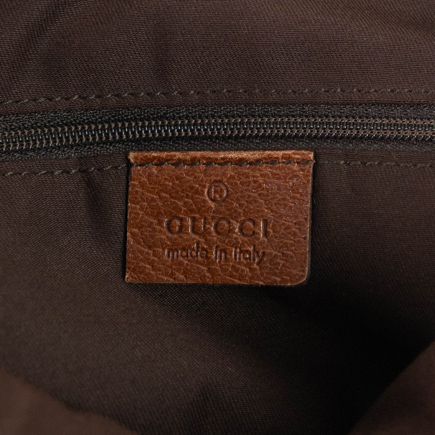 GUCCI denim abbey handbag