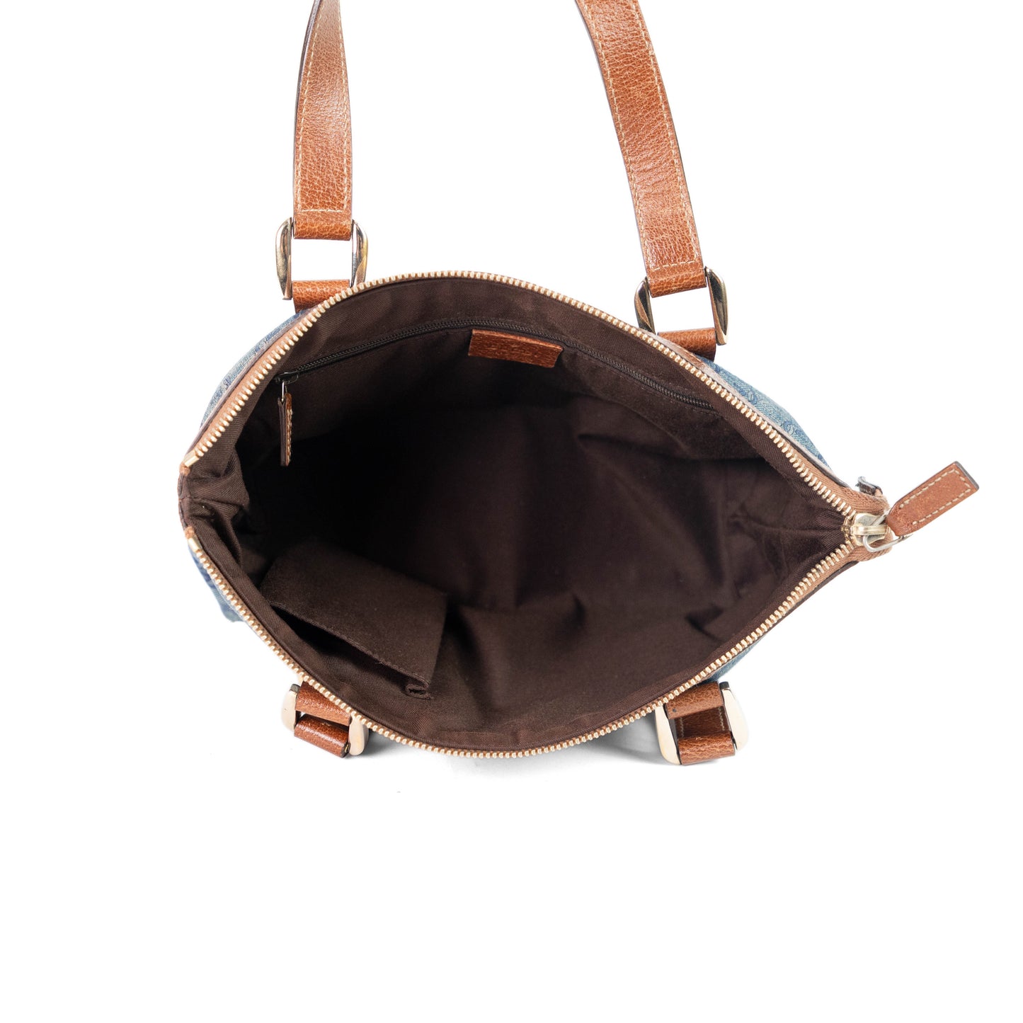 GUCCI denim abbey handbag
