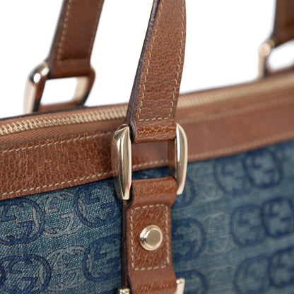 GUCCI denim abbey handbag