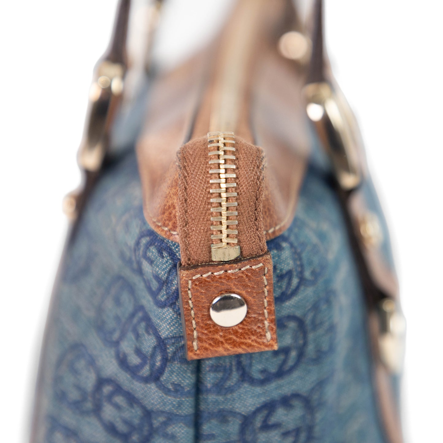 GUCCI denim abbey handbag