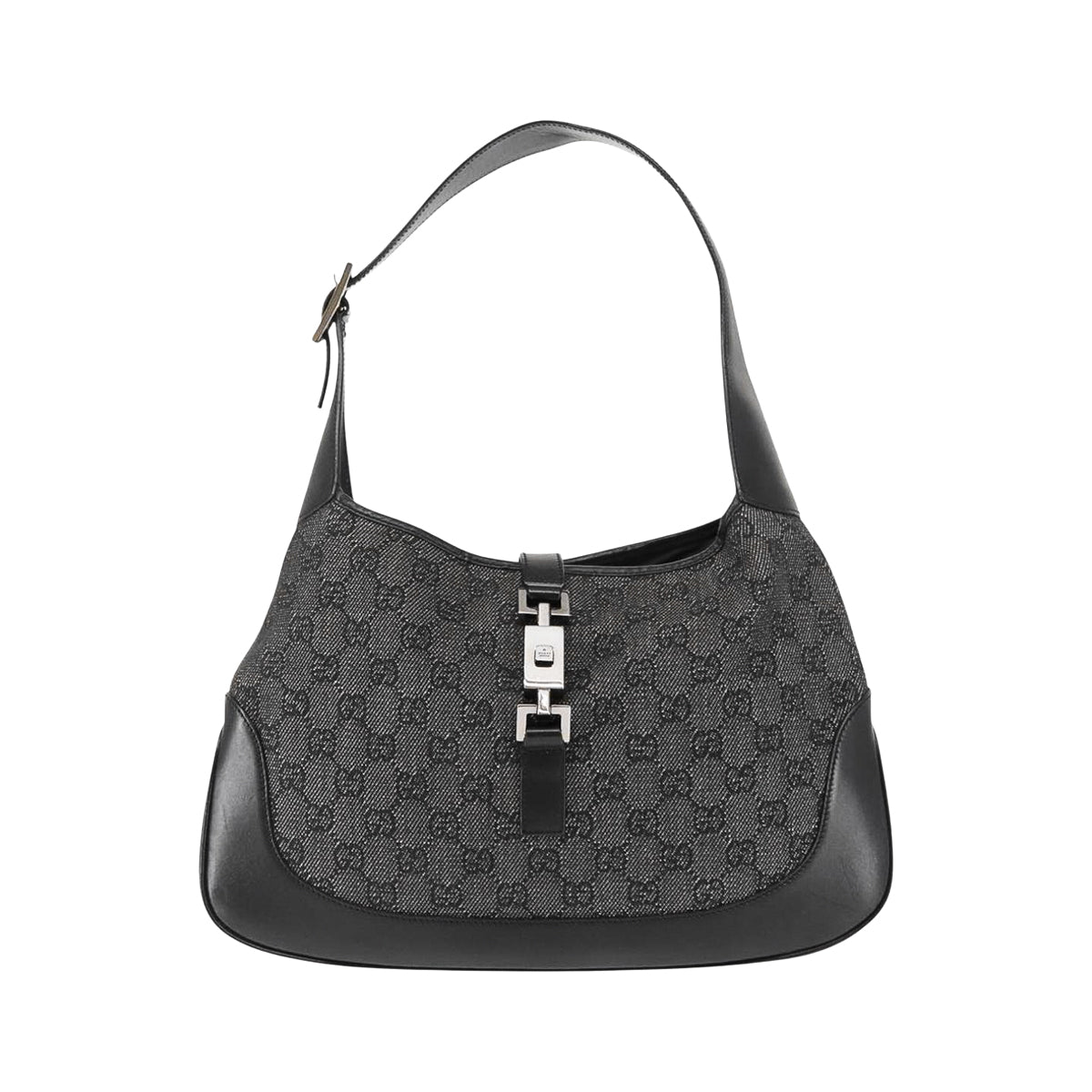 GUCCI black monogram jackie shoulderbag