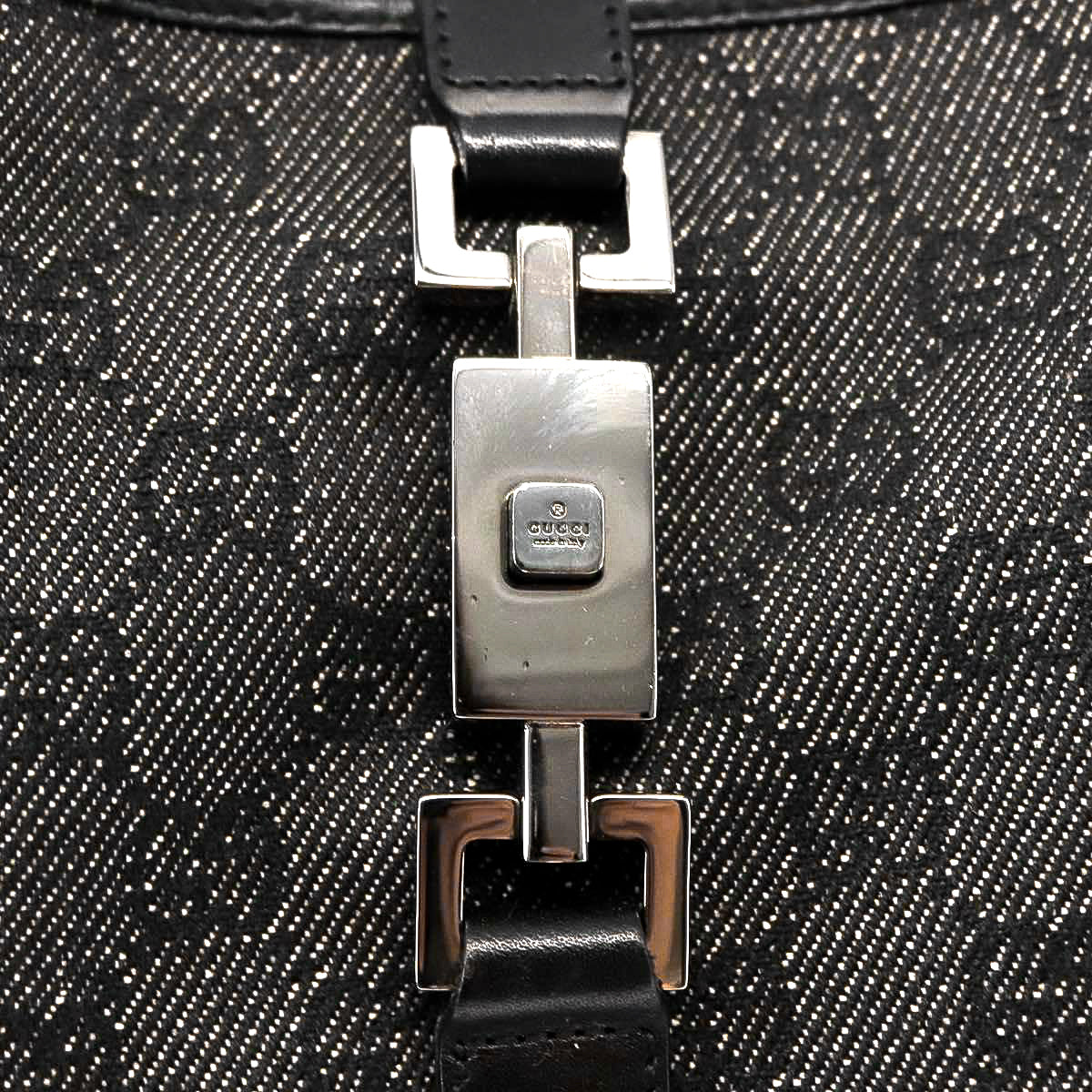 GUCCI black monogram jackie shoulderbag