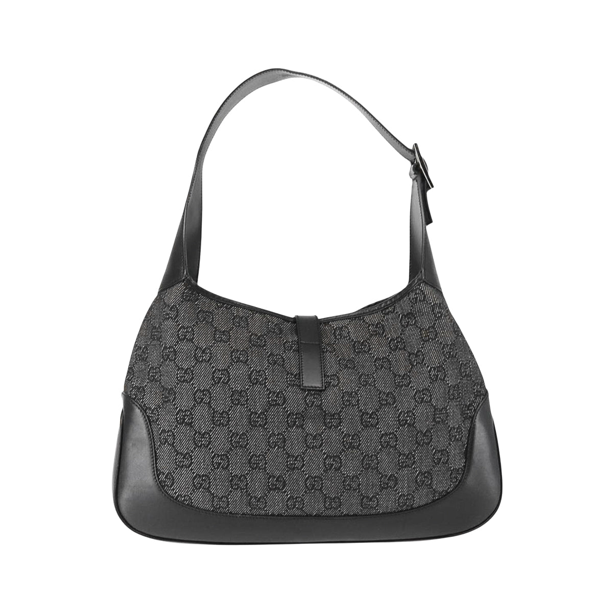GUCCI black monogram jackie shoulderbag