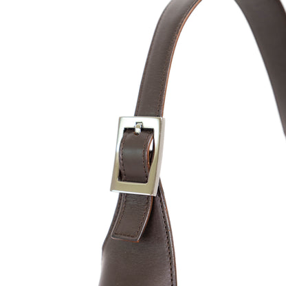 GUCCI Jackie o brown & beige stripe shoulderbag