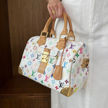 LOUIS VUITTON x Takashi Murakami multicolor speedy 30