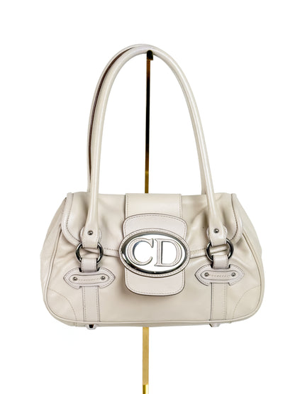 DIOR cream saint germaine leather flap bag