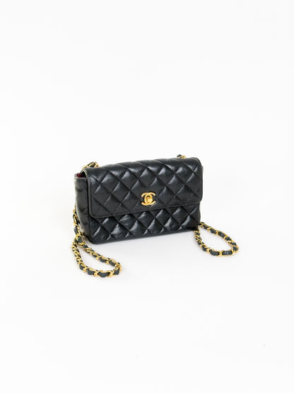 CHANEL mini matelasse shoulderbag
