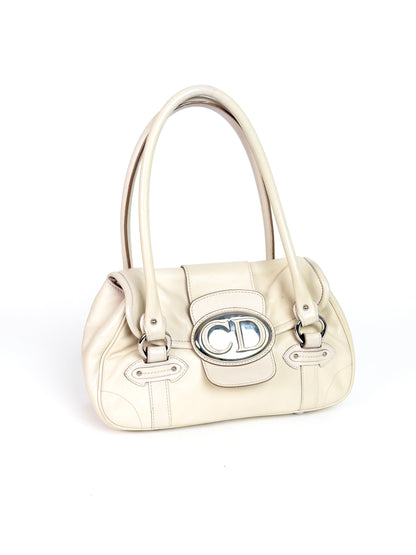 DIOR cream saint germaine leather flap bag