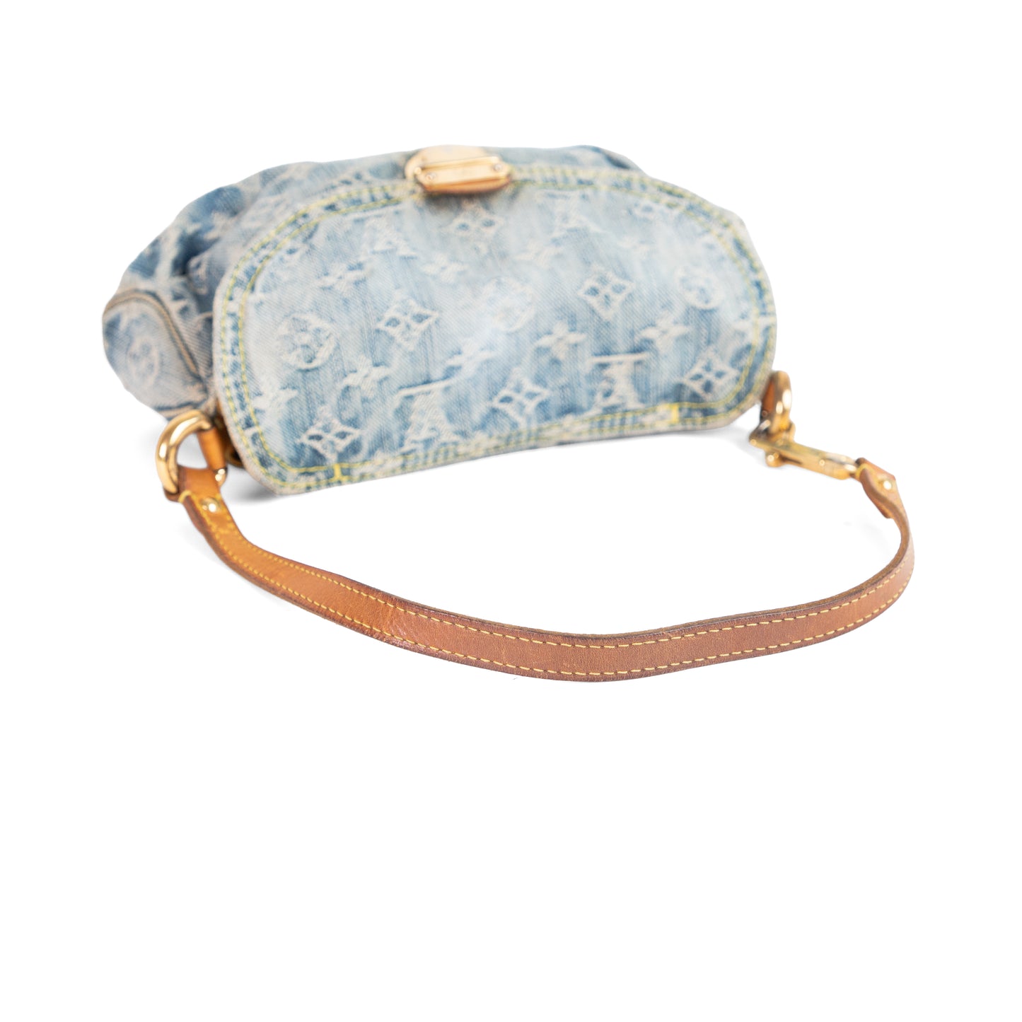 Louis Vuitton denim mini pleaty