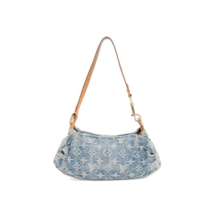 Louis Vuitton denim mini pleaty