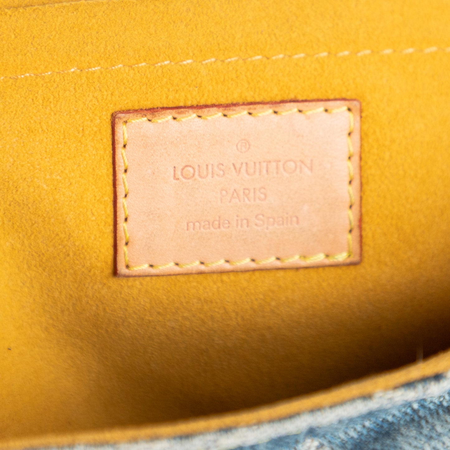 Louis Vuitton denim mini pleaty