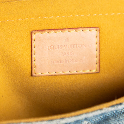 Louis Vuitton denim mini pleaty