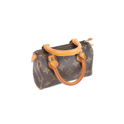 LOUIS VUITTON mini speedy w/ strap
