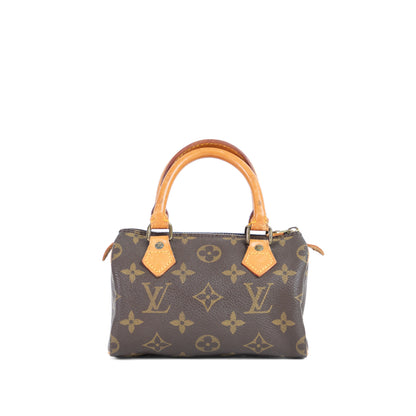 LOUIS VUITTON mini speedy w/ strap