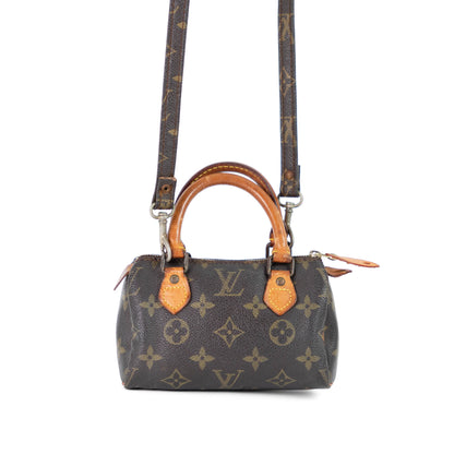 LOUIS VUITTON mini speedy w/ strap