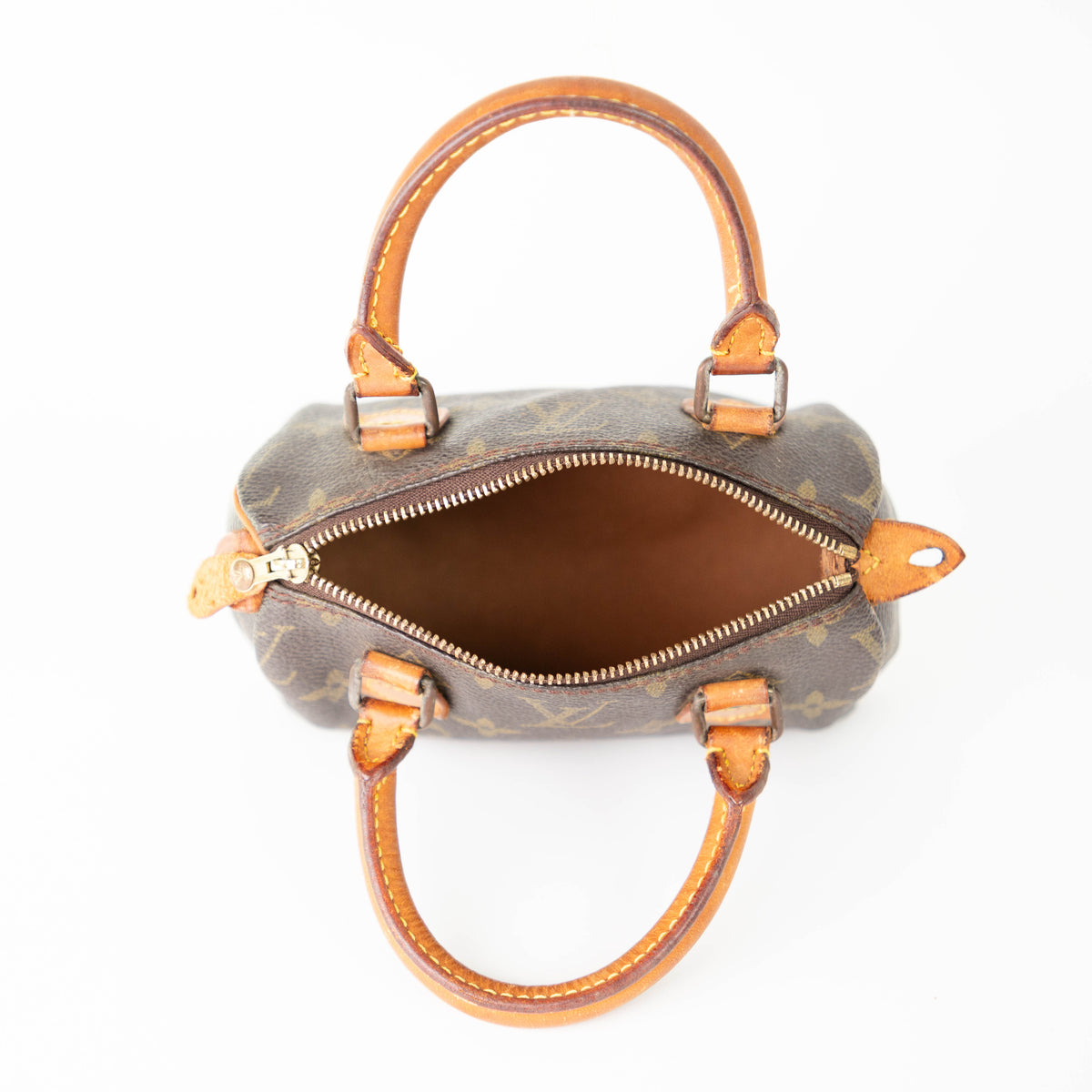 LOUIS VUITTON mini speedy w/ strap