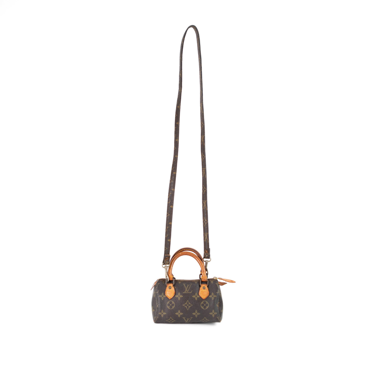 LOUIS VUITTON mini speedy w/ strap