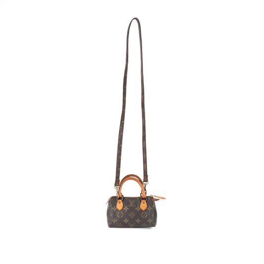 LOUIS VUITTON mini speedy w/ strap