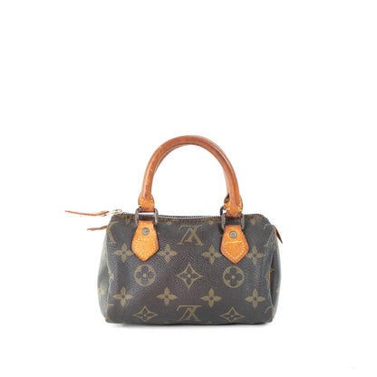 LOUIS VUITTON mini speedy w/ strap